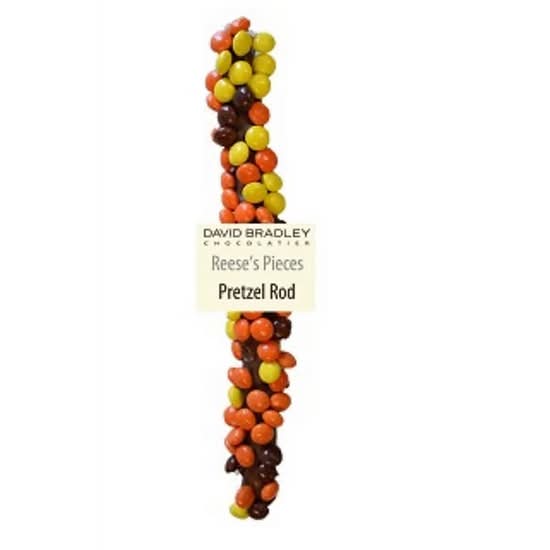 Reece's Pieces Pretzel Rod