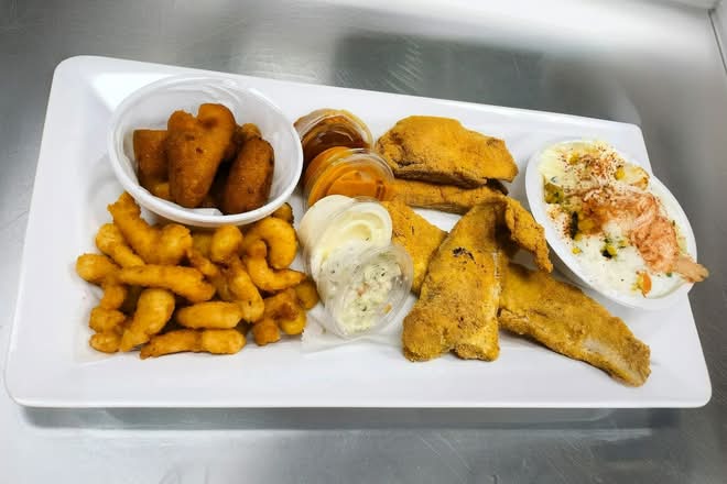 Pin Strikes Seafood Sampler