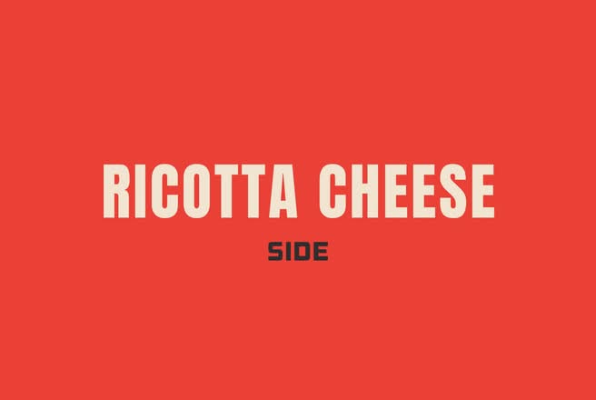 SIDE Ricotta Cheese 2 oz