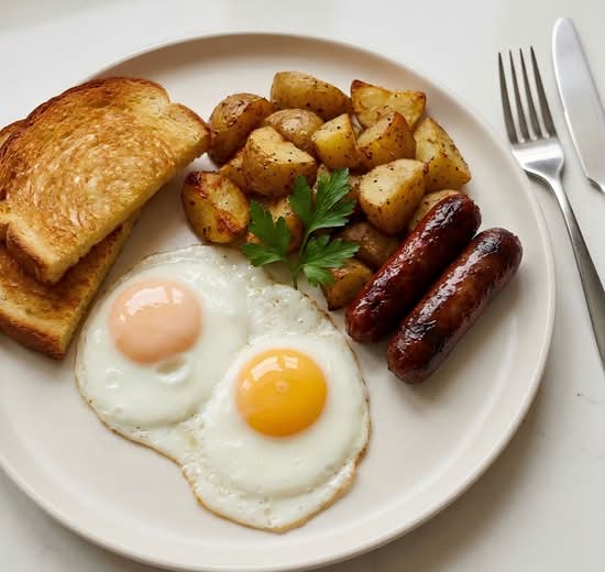 House Breakfast Plate