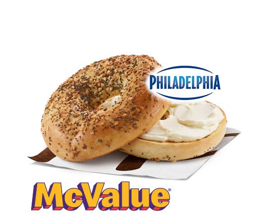 Everything Bagel w/ Regular Cream Cheese Product [380.0 Cals]