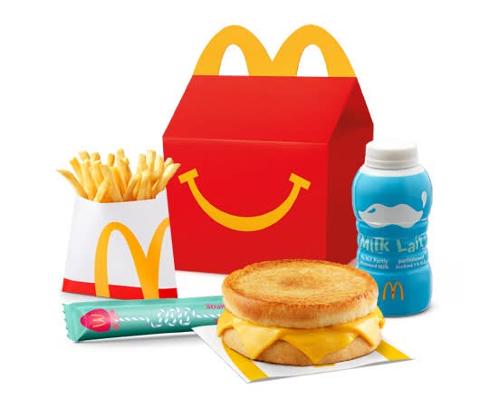 Happy Meal Grilled Cheese with Small Fries [510-620 Cals]