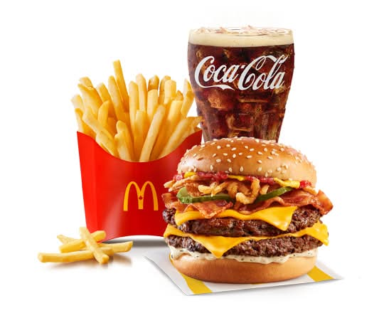 Dbl Creamy Parmesan & Bacon Quarter Pounder Extra VM [1240-1450 Cals]