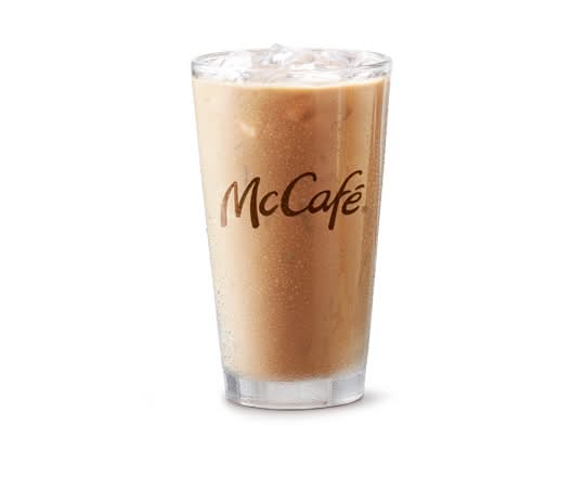 Med Iced Coffee with sugar free syrup [100.0 Cals]