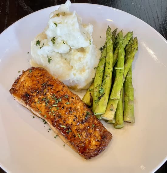 Bourbon Glazed Salmon