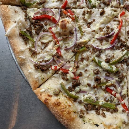 Vegan Philly Cheese Steak Pizza