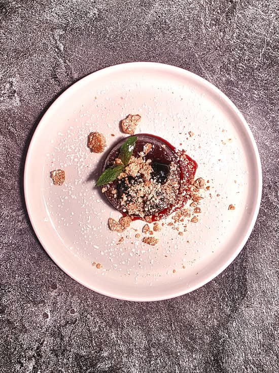 Chocolate Amaretti Flan