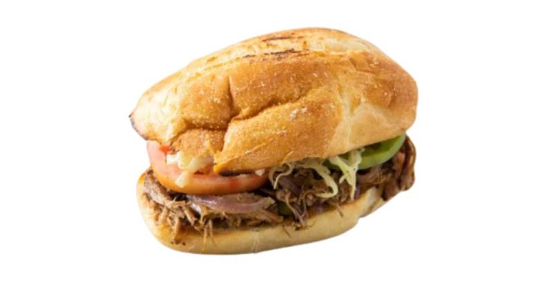 El Pernil/Pulled Pork Sandwich with Fries