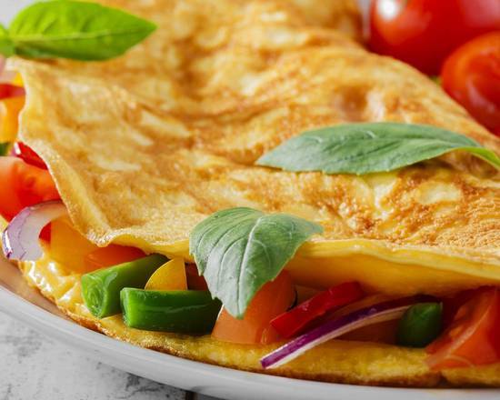 Roasted Veggie & Cheese Omelette