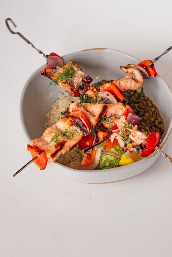 SALMON BELLY BROCHETTE