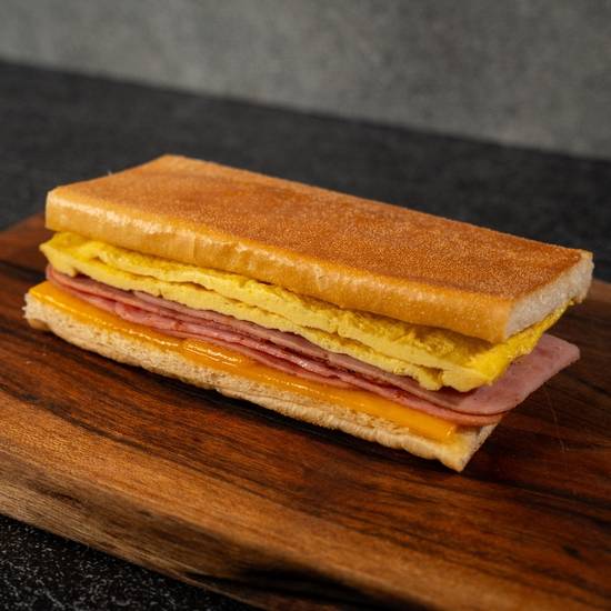 Ham egg and cheese sandwich