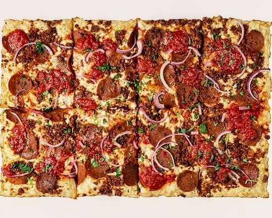 Vegan Meat Lovers Square Pizza