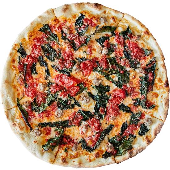 Sausage-Kale Pizza