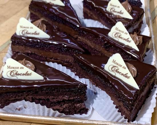 Belgian Chocolate Mousse Ganache Slice
