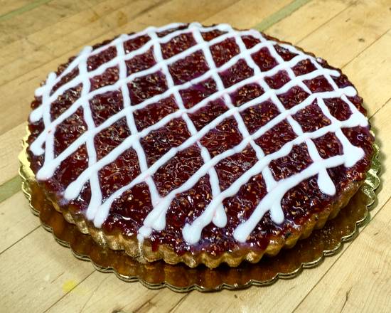Fresh Raspberry Almond Tart