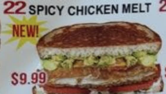 22. Spicy Chicken Melt