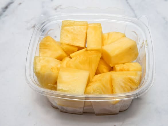 Cubed Pineapple