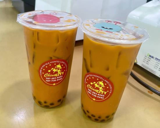 Bubble Tea Thai Tea 22oz