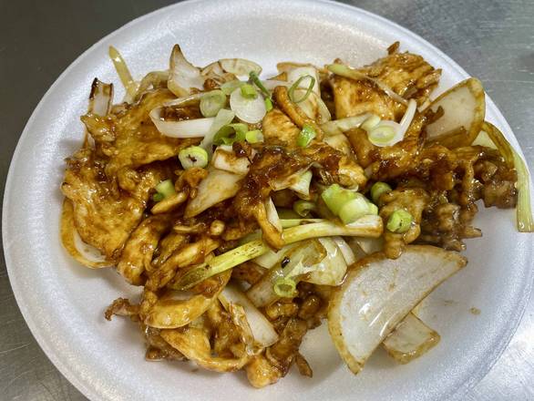 Combinación Mongolian chicken