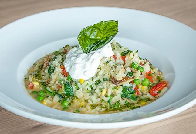 Sweet Corn & Tomato Risotto