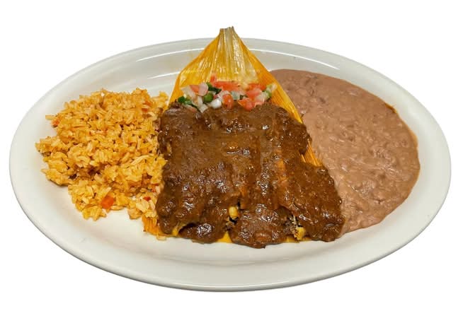 Three Beef Tamales