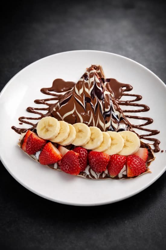 Strawberry Banana Crepe
