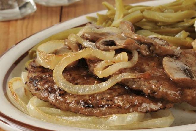 Doble Stake with onions combo