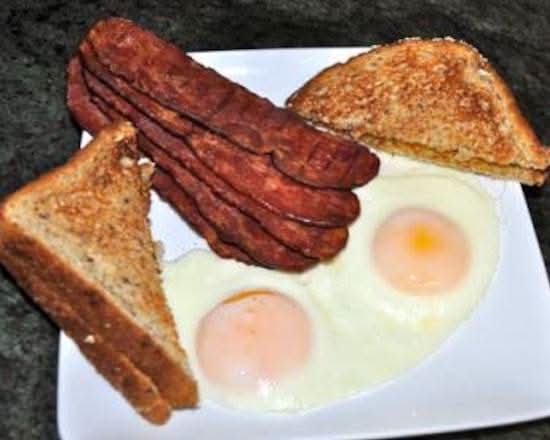 Turkey Bacon, 2 Eggs