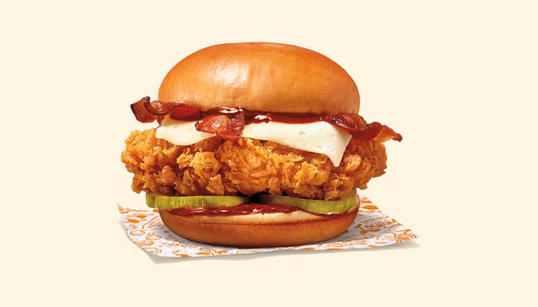 Honey BBQ Bacon & Cheese Chicken Sandwich