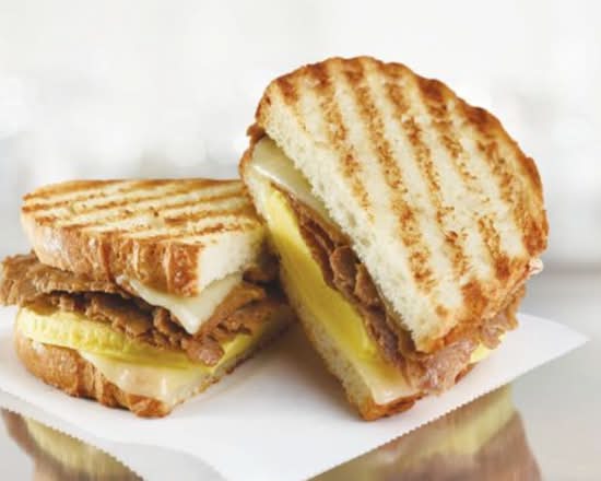 Steak, Egg, and Cheese Panini