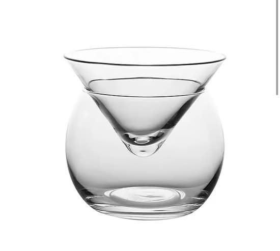 Glass Caviar Server