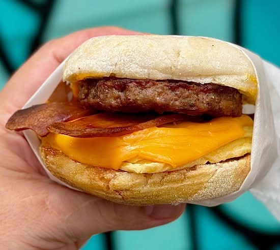 Sausage, Bacon, Egg&Cheese Muffin