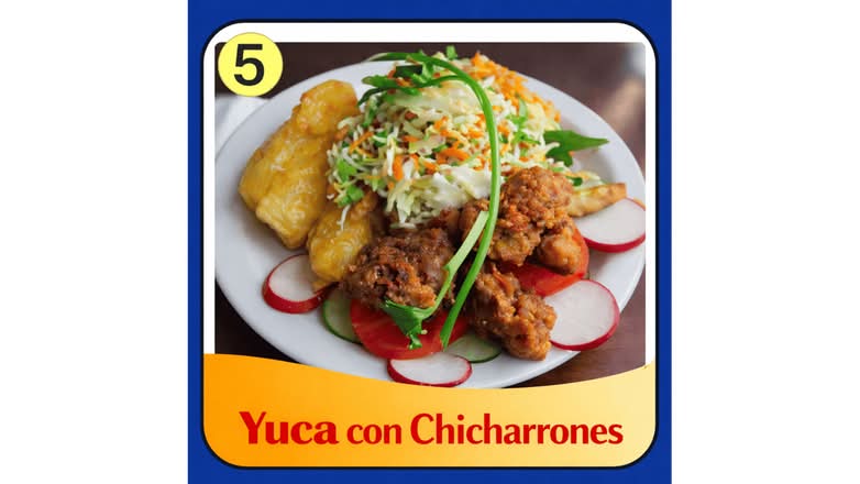 Yuca Con Chicharrones #5