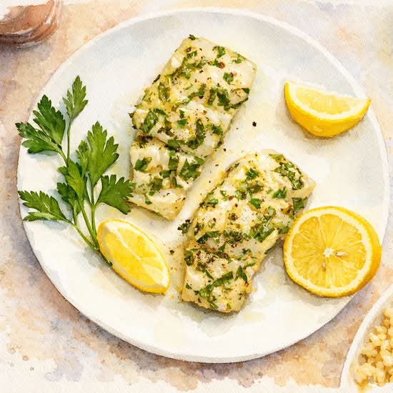 Baked Lemon Pepper Haddock