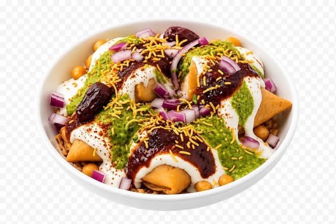 Samosa Chaat Delight (4 Pcs)