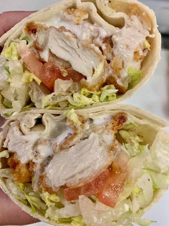 Chicken Ranch Wrap & Fries
