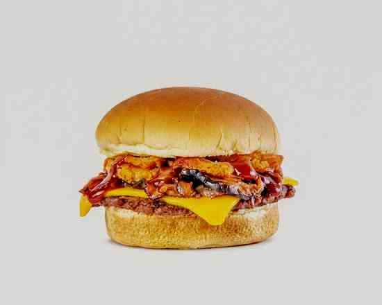 PLNT Mushroom BBQ Bacon Burger