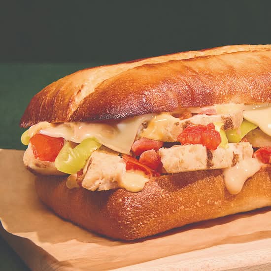 Chicken Bacon Ranch Oven-Toasted Sandwich