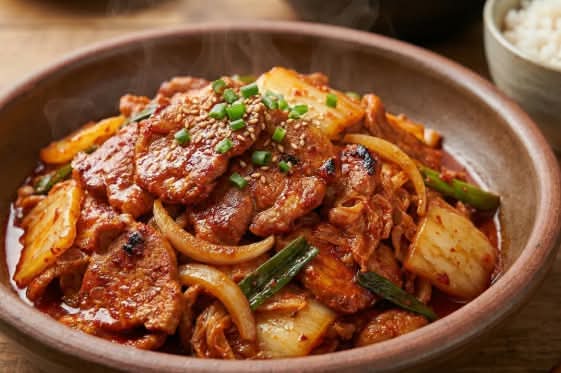 Spicy Pork with Kimchi