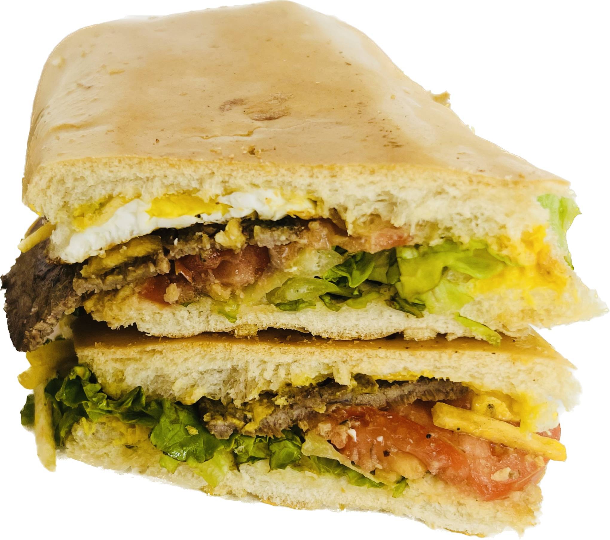 Pan con Bistec a Caballo