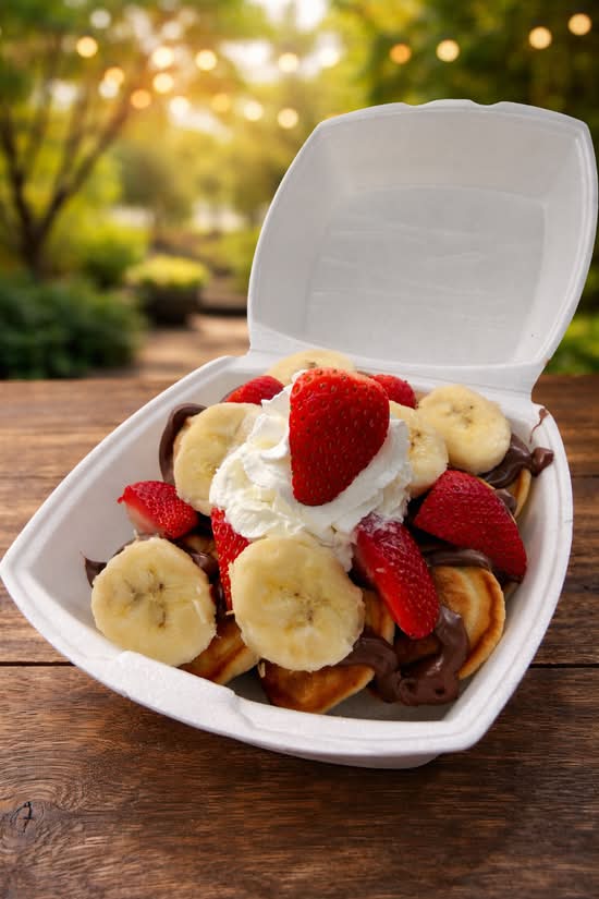Nutella mini pancakes