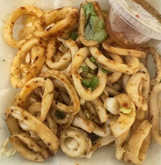 Grilled squid