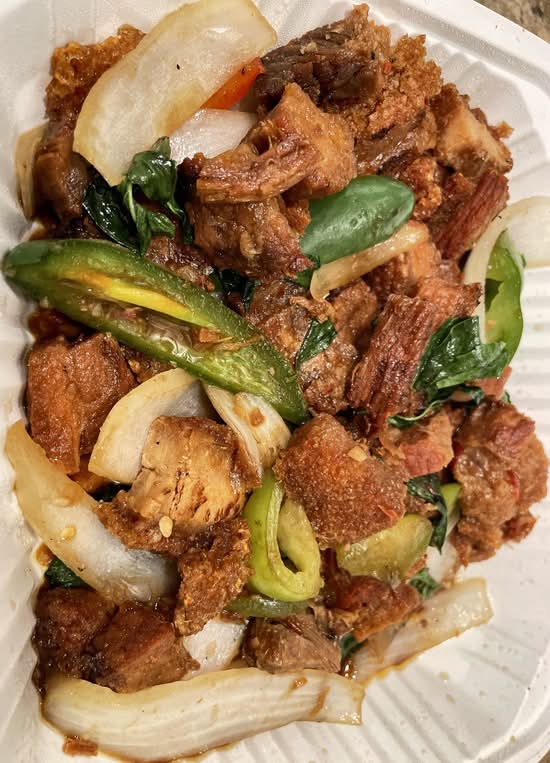Crispy Pork Basil