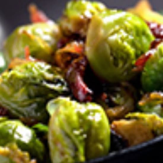 Roasted Brussels Sprouts, Bacon Marmalade