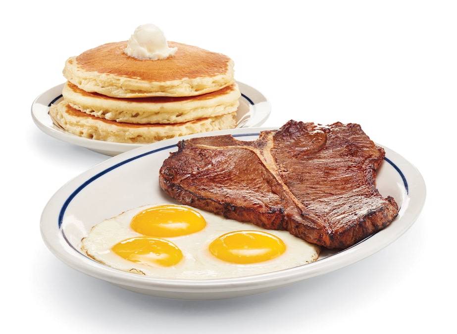 T-Bone Steak & Eggs