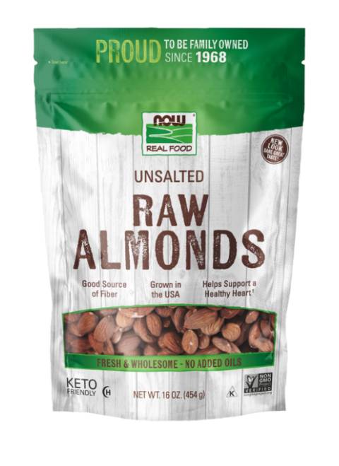 Now Almonds, Raw - 16 Oz