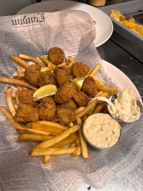 Fried Scallops Plate