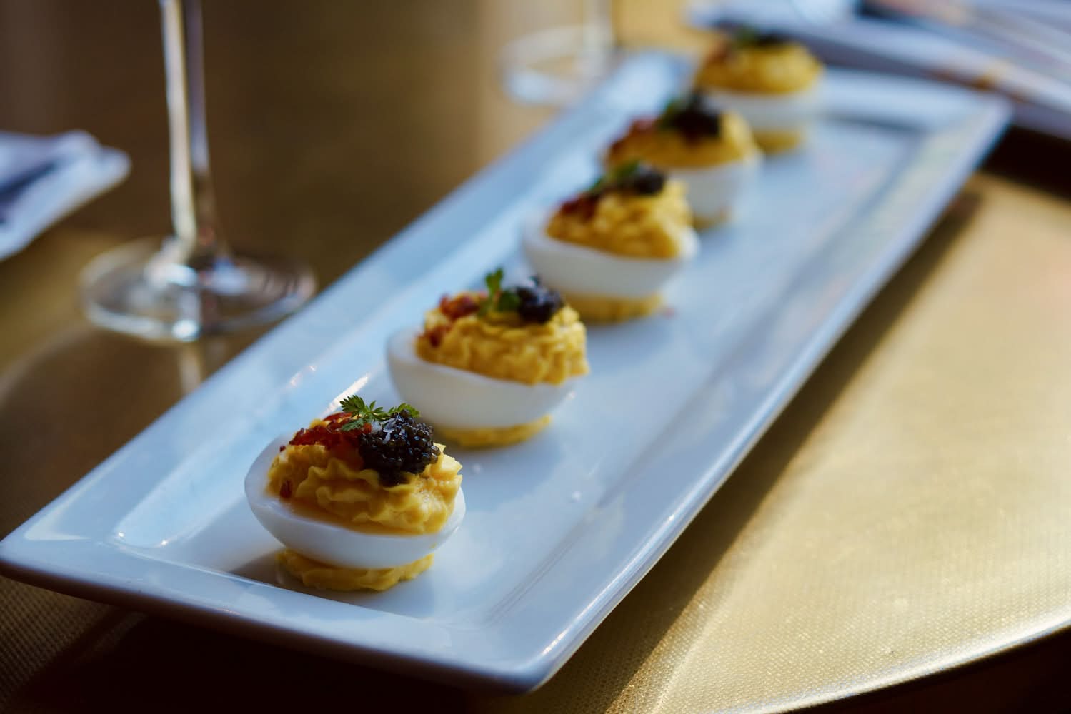 Caviar Deviled Eggs