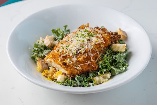 Lemon Chicken Caesar Salad