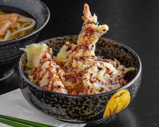 Hot Udon + Mini Tempura Bowl